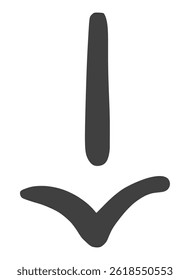 Arrow icon in new style. Vector illustration.