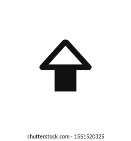 Up arrow icon. New trendy up arrow vector illustration symbol