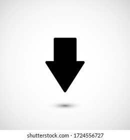 Icono de flecha. Icono de vector de flecha siguiente aislado en el fondo. Flecha de cursor de ilustración para aplicaciones móviles. Pictograma para el diseño de páginas web. Flecha de icono de estilo minimalista. Icono de concepto web. EPS 10