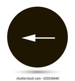 arrow Icon on black background