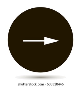 arrow Icon on black background