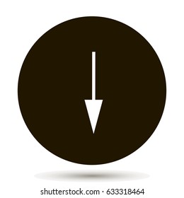 arrow Icon on black background