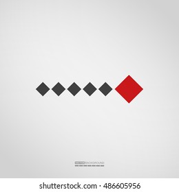 Arrow icon on grey background, Element for different kind of design. vector illustration.