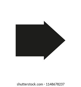 Arrow icon on isolated background. Vector eps10 illustration.
