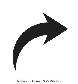 Arrow icon on a transparent background.