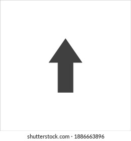 icono de flecha arriba sobre fondo blanco. Vector
