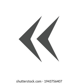 arrow icon on white background