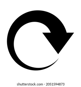 arrow icon on white background