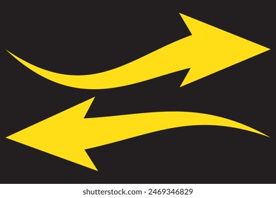 icono de flecha sobre fondo blanco. estilo plano. icono de flecha para el diseño del Sitio web, logotipo, App, UI. flecha que indica el símbolo de dirección. signo de flecha curva.