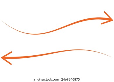 arrow icon on white background. flat style. arrow icon for your web site design, logo, app, UI. arrow indicated the direction symbol. curved arrow sign.