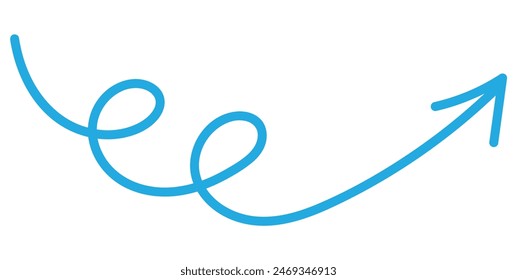 arrow icon on white background. flat style. arrow icon for your web site design, logo, app, UI. arrow indicated the direction symbol. curved arrow sign.