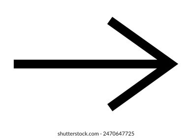 arrow icon on white background. arrow indicated the direction symbol. arrow sign. flat style. Vector Illustration.