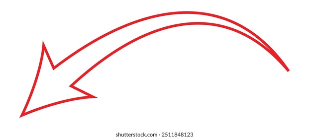 Icono de flecha sobre fondo blanco. estilo plano. icono de flecha para su diseño de Sitio web, logotipo, App, interfaz de usuario. flecha indica el símbolo de dirección. signo de flecha curva.	