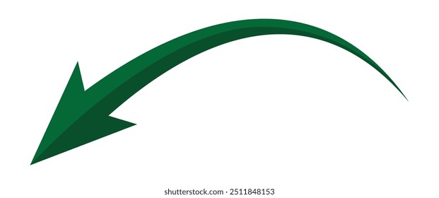 Icono de flecha sobre fondo blanco. estilo plano. icono de flecha para su diseño de Sitio web, logotipo, App, interfaz de usuario. flecha indica el símbolo de dirección. signo de flecha curva.	