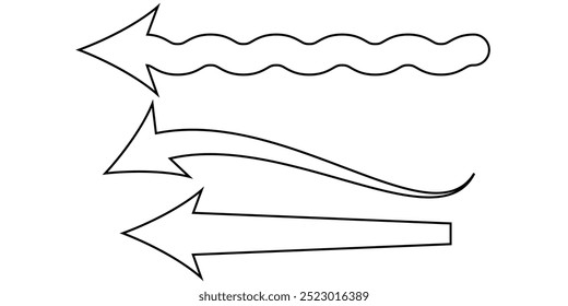 arrow icon on white background. flat style. arrow icon for your web site design, logo, app, UI. arrow indicated the direction symbol. curved arrow sign eps 10.