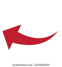  ícone de seta em fundo branco. estilo plano. ícone de seta para o design do seu site, logotipo, aplicativo, UI. seta indicada o símbolo de direção. sinal de seta curva.