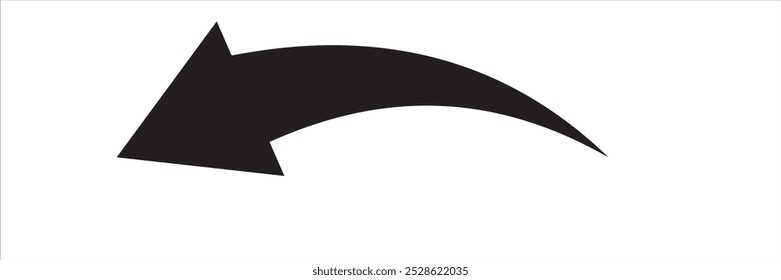 ícone de seta em fundo branco. estilo plano. ícone de seta para o design do seu site, logotipo, aplicativo, UI. seta indicada o símbolo de direção. sinal de seta curva.