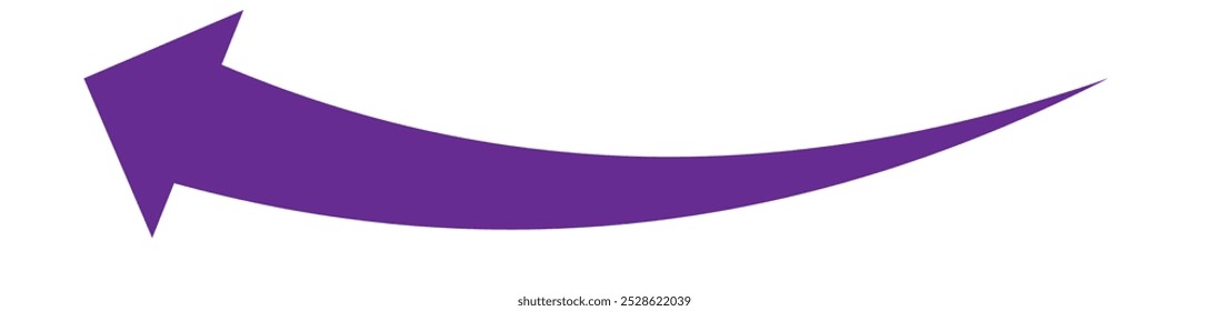 arrow icon on white background. flat style. arrow icon for your web site design, logo, app, UI. arrow indicated the direction symbol. curved arrow sign.