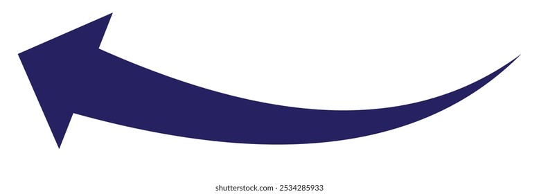  arrow icon on white background. flat style. arrow icon for your web site design, logo, app, UI. arrow indicated the direction symbol. curved arrow sign.