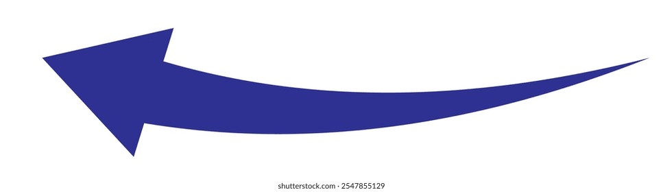 arrow icon on white background. flat style. arrow icon for your web site design, logo, app, UI. arrow indicated the direction symbol. curved arrow sign.