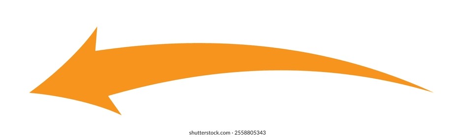 arrow icon on white background. flat style. arrow icon for your web site design, logo, app, UI. arrow indicated the direction symbol. curved arrow sign.