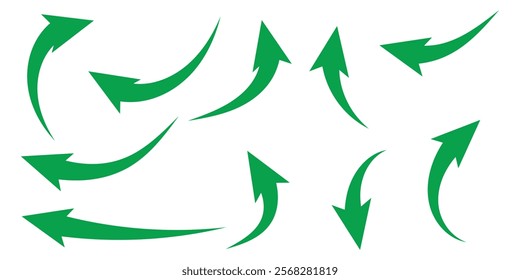 arrow icon on white background. flat style. arrow icon for your web site design, logo, app, UI. arrow indicated the direction symbol. curved arrow sign.