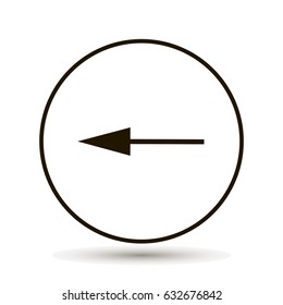 arrow Icon on white background