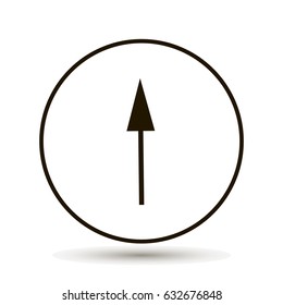 arrow Icon on white background