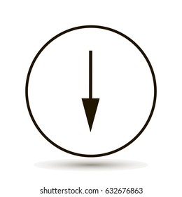 arrow Icon on white background