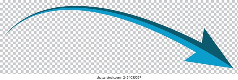 Arrow icon on white and transparent background. flat style. arrow icon for your web site design, logo, app, UI. arrow indicated the direction symbol. curved , isolated forward arrow.