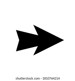 Arrow icon on white. Vector sign. Cursor icon