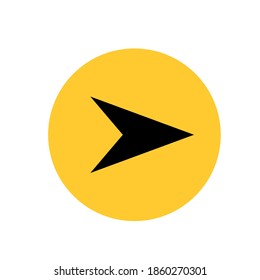 Arrow icon on white. Vector sign. Cursor icon