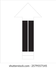 arrow icon outline, asset, element, can be used for website, mobile as well as design element