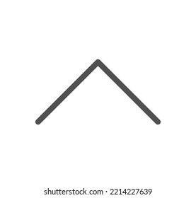 contorno de icono de flecha y vector lineal.
