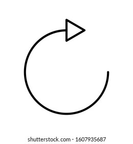 Arrow Icon in Outline Style