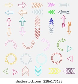 
arrow icon pack, arrow icon collection