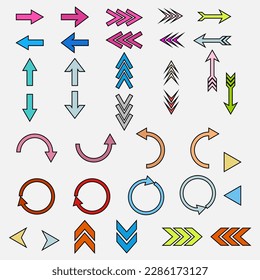 
arrow icon pack, arrow icon collection