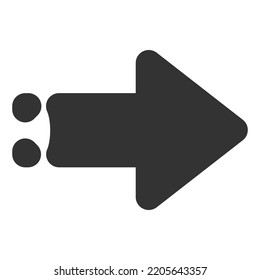 Arrow icon. Panda. Vector illustration.