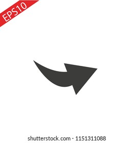 Arrow Icon, Arrow Icon pictogram, Arrow Icon Vector illustration, isolated backward arrow icon.eps 10.