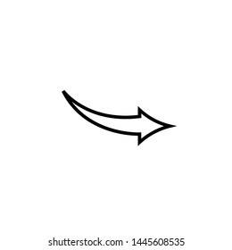 Arrow Icon, Arrow Icon pictogram, Arrow Icon Vector illustration, isolated backward arrow icon.