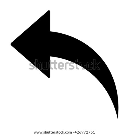 Arrow Icon, Arrow Icon pictogram, Arrow Icon Vector illustration, isolated backward arrow icon.