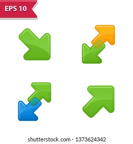 Arrow Icon. Professional, pixel-aligned icons in realistic colors.
