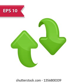 Arrow Icon. Professional, pixel-aligned icon in realistic colors.