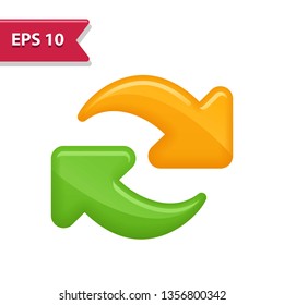 Arrow Icon. Professional, pixel-aligned icon in realistic colors.