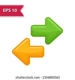Arrow Icon. Professional, pixel-aligned icon in realistic colors.