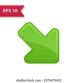 Arrow Icon. Professional, pixel-aligned icon in realistic colors.