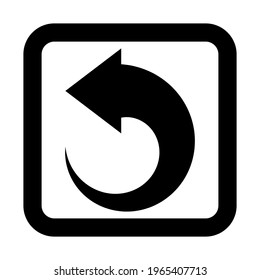 Arrow icon. recycling recurrence, renewal, reload vector illustration. Simple style and isolated on a blank background. Color editable.	