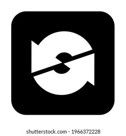 Arrow icon. recycling recurrence, renewal, reload vector illustration. Simple style and isolated on a blank background. Color editable.	