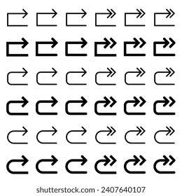 Arrow icon related to circulation and direction.