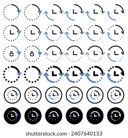 Arrow icon related to circulation and direction.